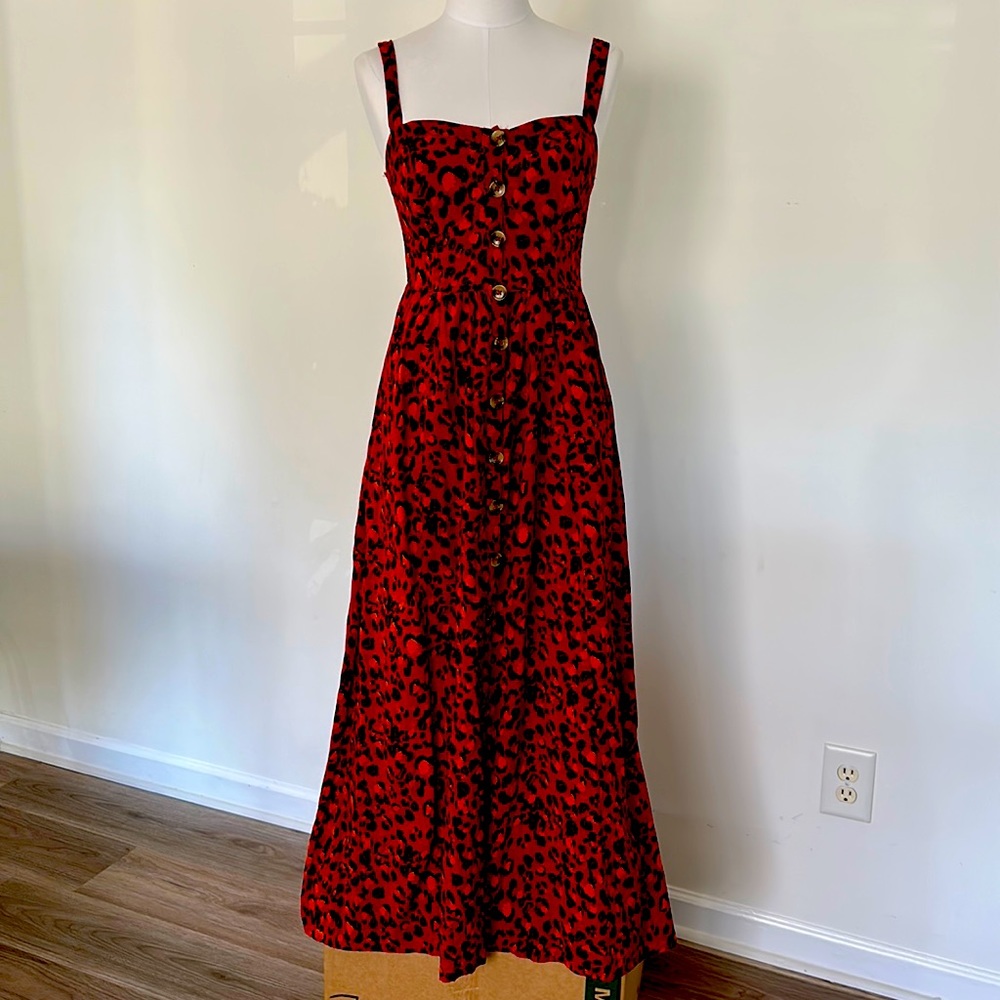 Alya Cheetah Pint Women Dress